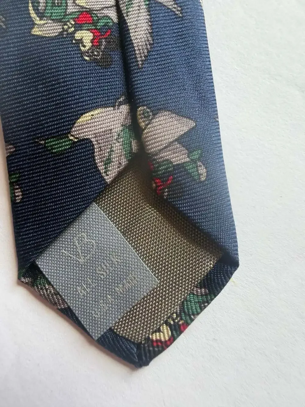 Vintage Balancine Presents The Tie Works Disney Mickey Mouse and Duck Print Silk